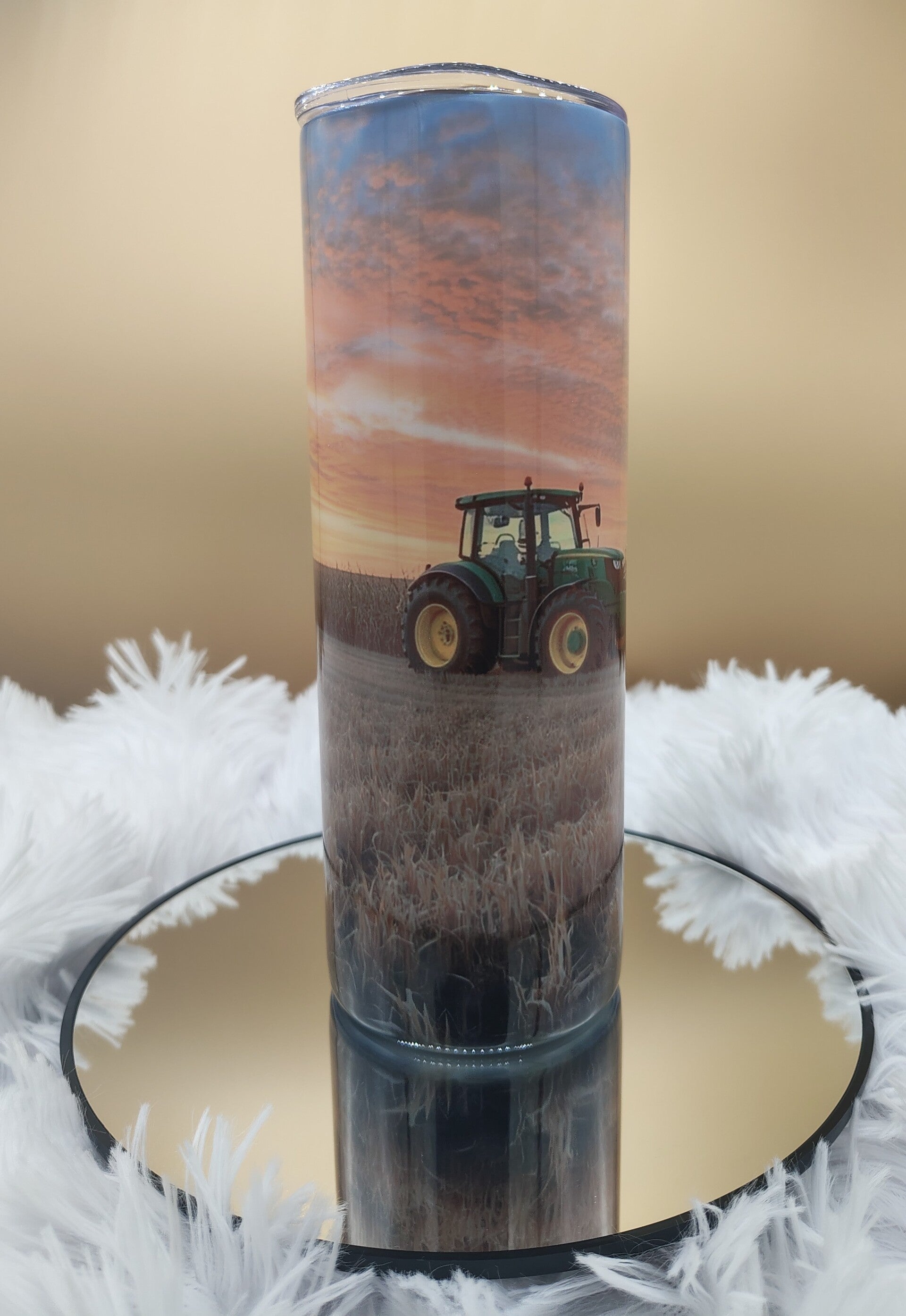 20 oz Tumbler - Golden Hour Tractor Dreams