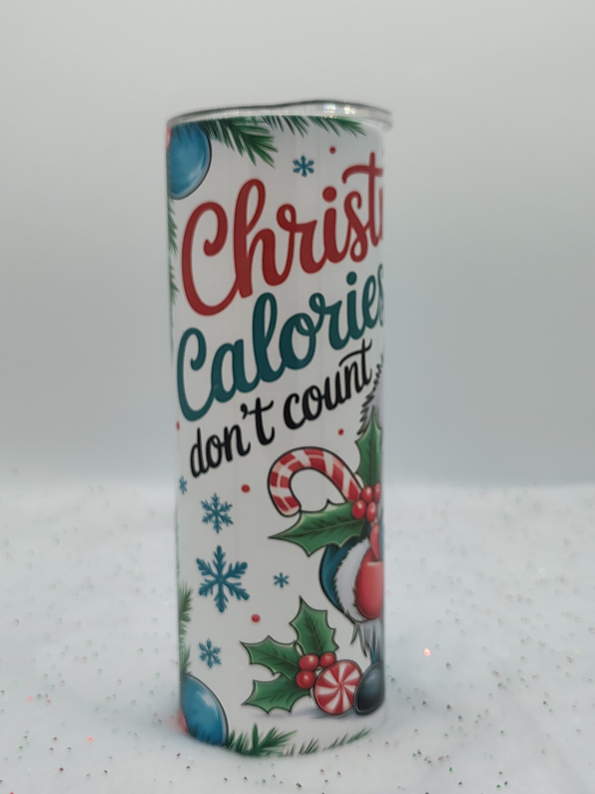 20 Oz Tumbler -Christmas Calories & Cocoa Gnome