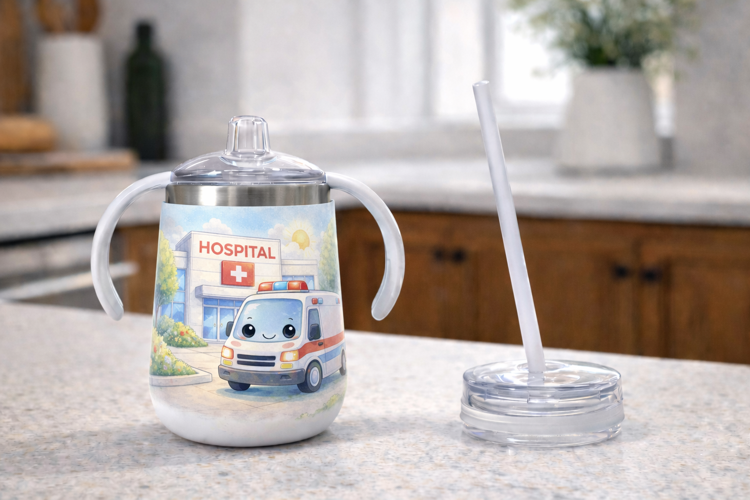 12 oz Sippy Cup - Hospital Helper Hero