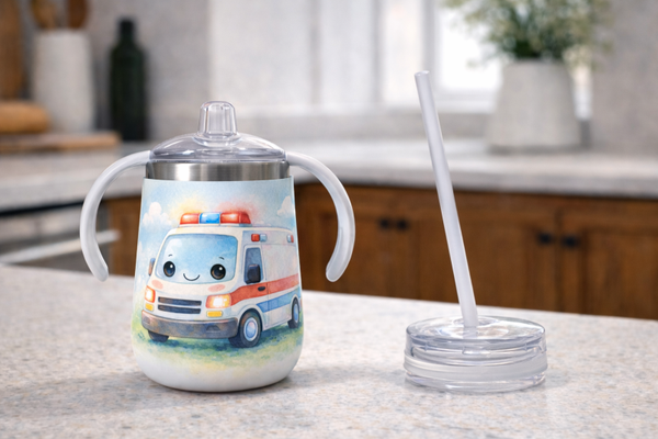12 oz Sippy Cup - Little Helper on Wheels