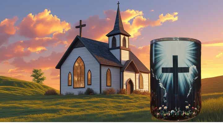 12 oz travel Mug - Cross of Light