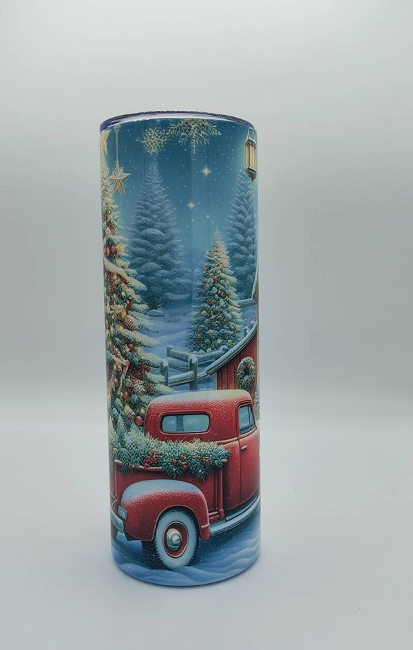 20 oz Tumbler - Farmhouse Holiday Glow