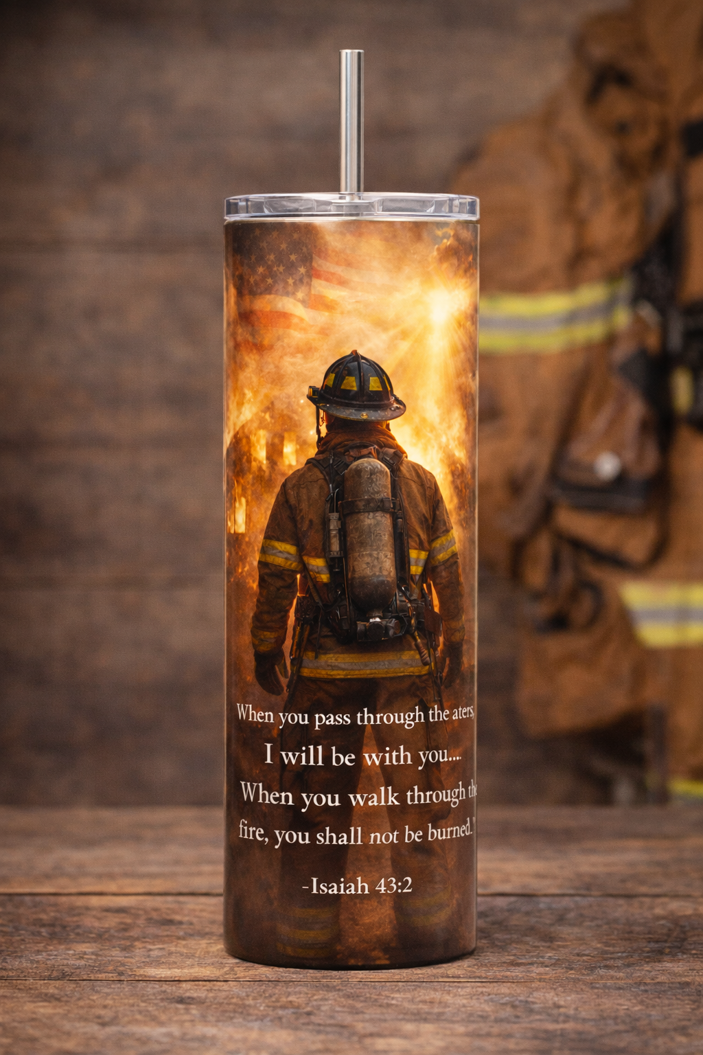 20 oz Tumbler - Walking Through Fire