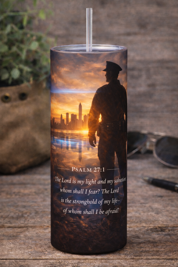 20 oz Tumbler - Whom Shall I Fear