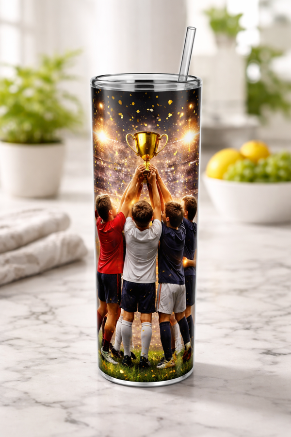 30 oz Tall Skinny Tumbler - Champions Together Tumbler
