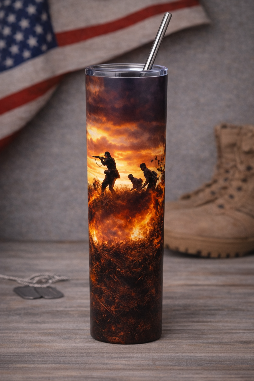 30 oz Tumbler -War Battle