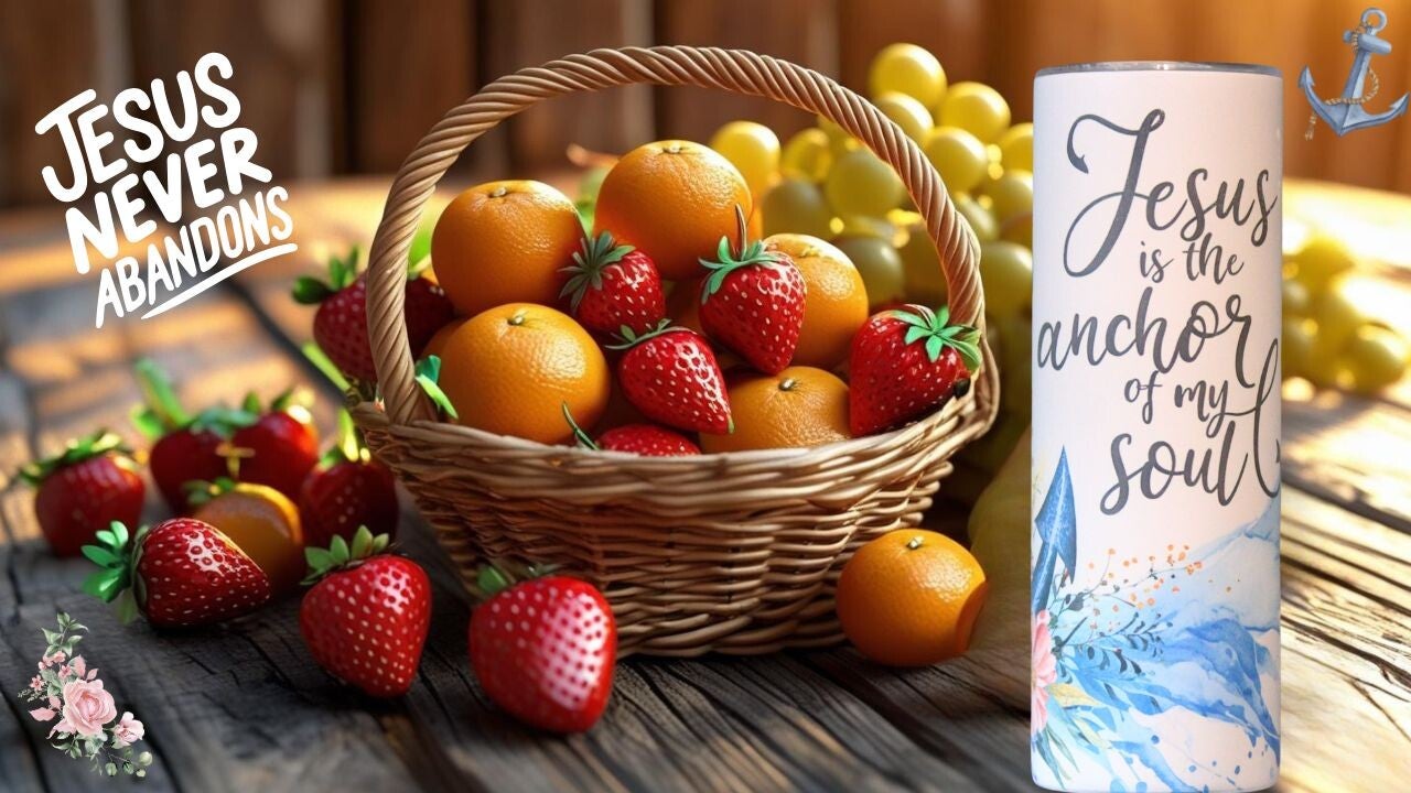 20 oz Tumbler - Anchored In Grace