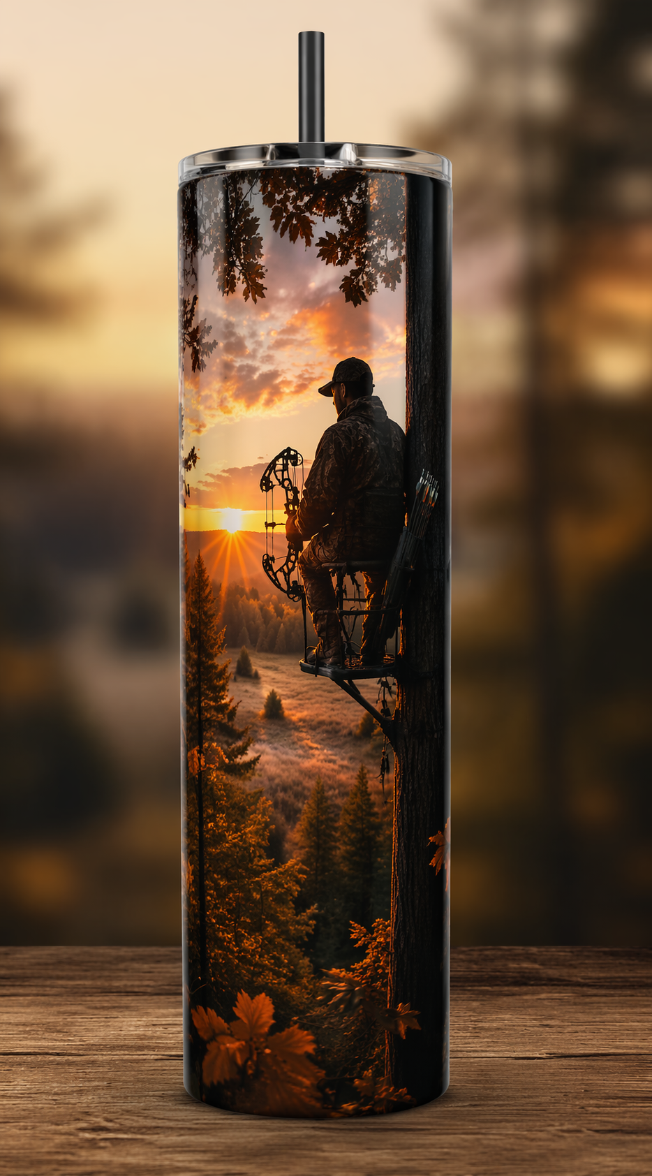20 oz Tumbler - Sunrise Bow Hunter