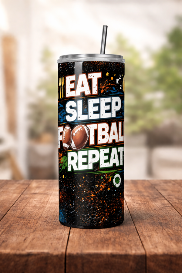 20 oz Tumbler - All About That Football Life