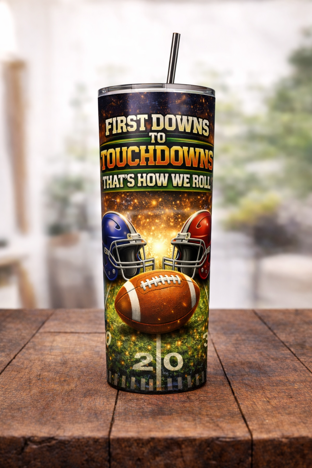 30 oz Tumbler - First Downs to Touchdowns