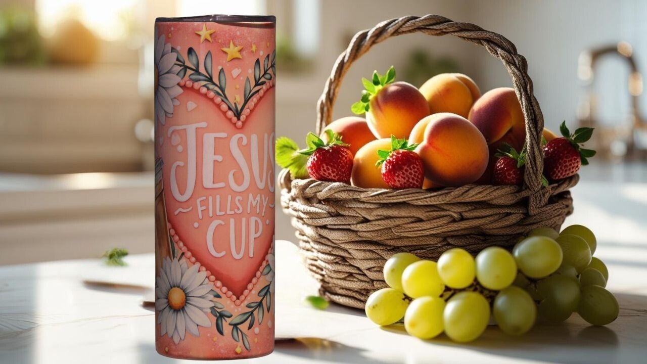 20 oz Tumbler- Filled With Faith