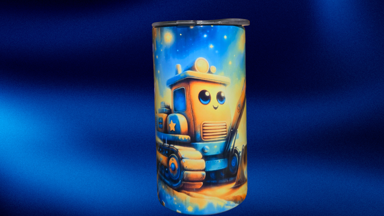 12oz Sippy Cup - Mini Excavator