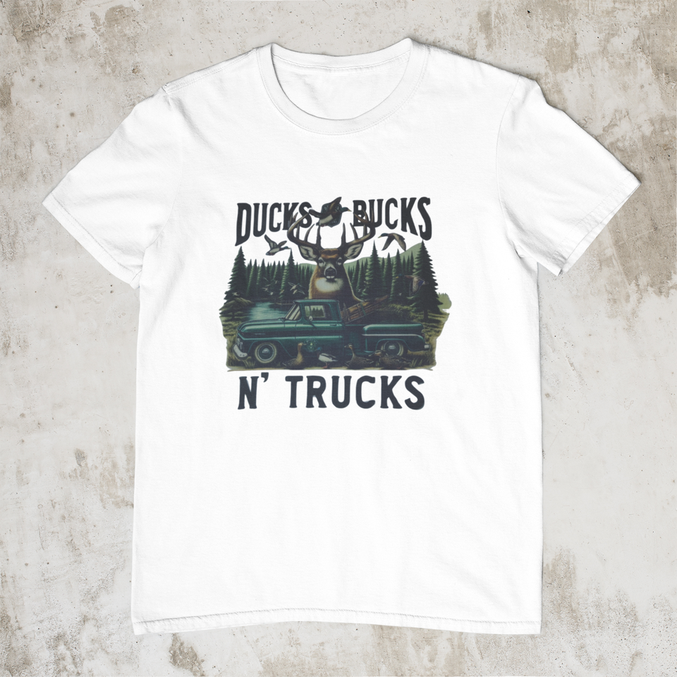 Sublimation T-shirt -Ducks, Bucks & Chevy Dreams