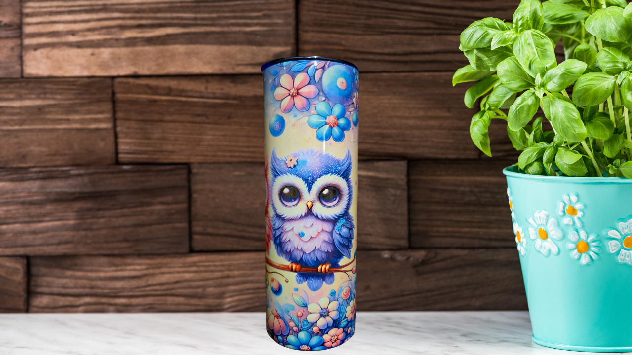 20oz Tumblers - Owls In Bloom
