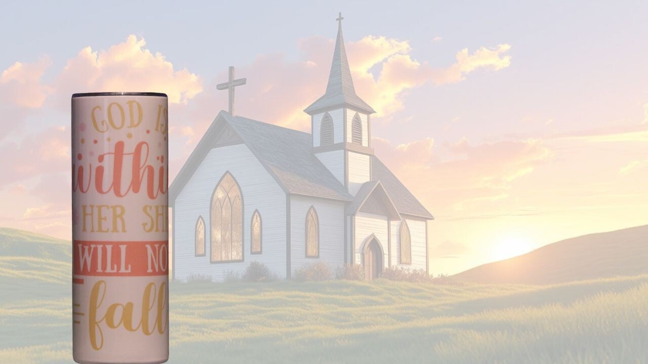 20 oz Tumbler -  She Will Not Fall