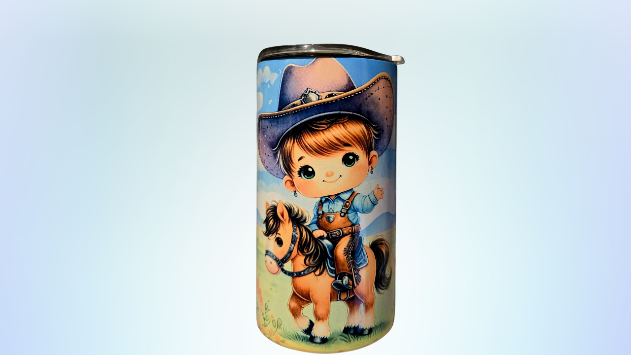 12 oz Sippy Cup -Tiny Wrangler