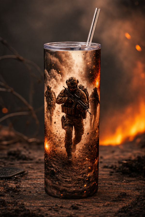 20 oz Skinny Tumbler - Relentless Advance