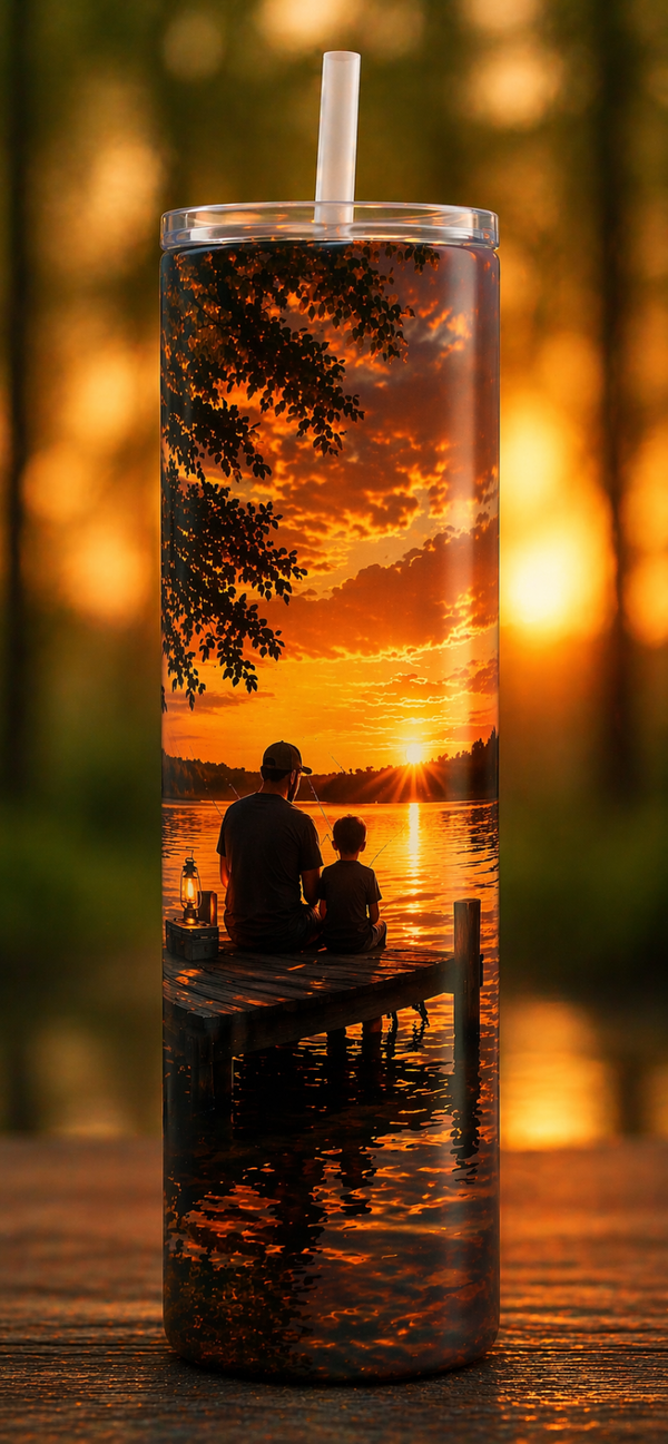 20 oz Skinny Tumbler - Sunset Memories Cast