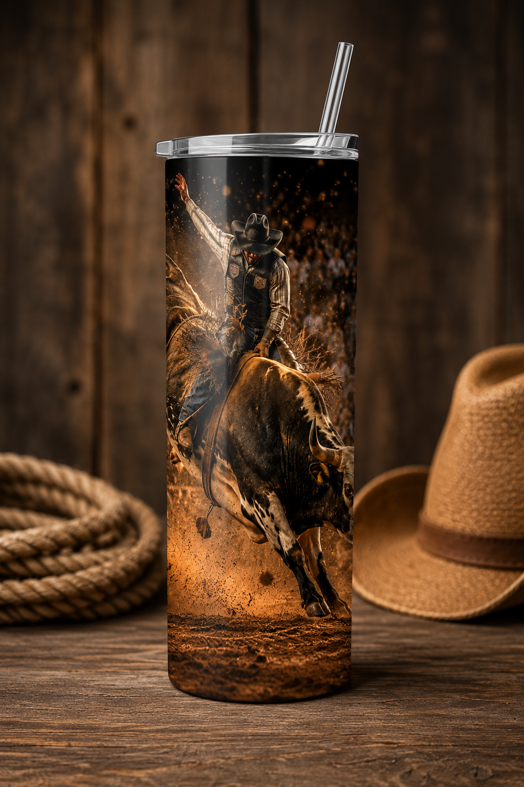 20 oz Skinny Tumbler - Dust & Determination