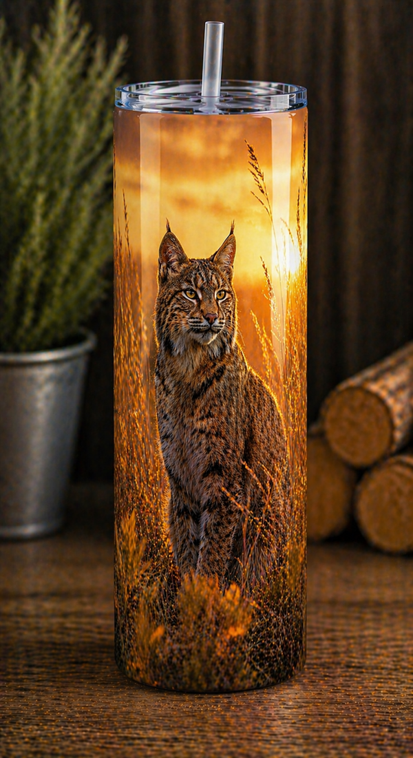 30 oz Skinny Tumbler - Eyes of the Wild