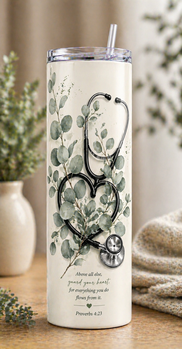 30 oz Skinny Tumbler - Rooted in Care