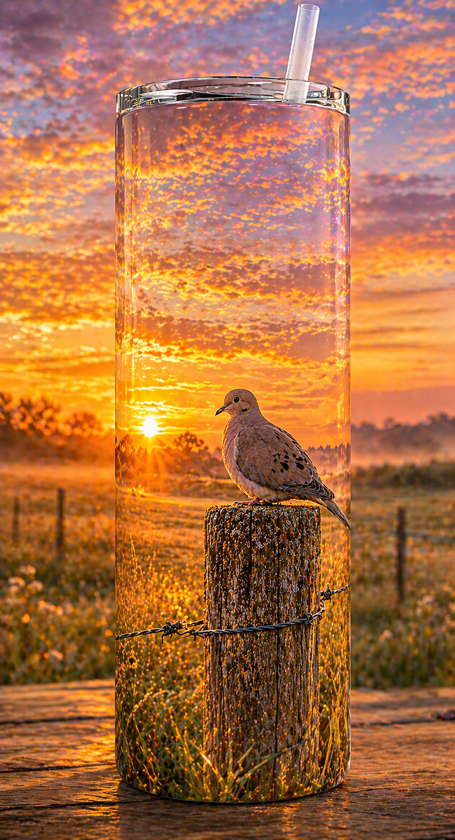 30 oz Skinny Tumbler - Still Morning Dove