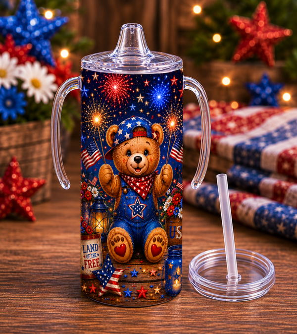 12 oz Sippy Cup - Little Sparks of Freedom