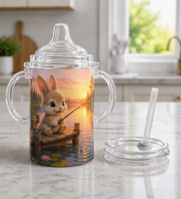12 oz Sippy Cup - Bunny’s First Catch