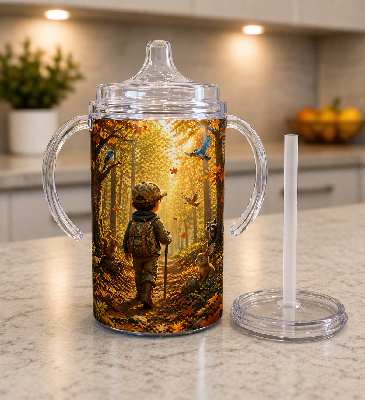 12 oz Sippy Cup - Little Woodland Explorer