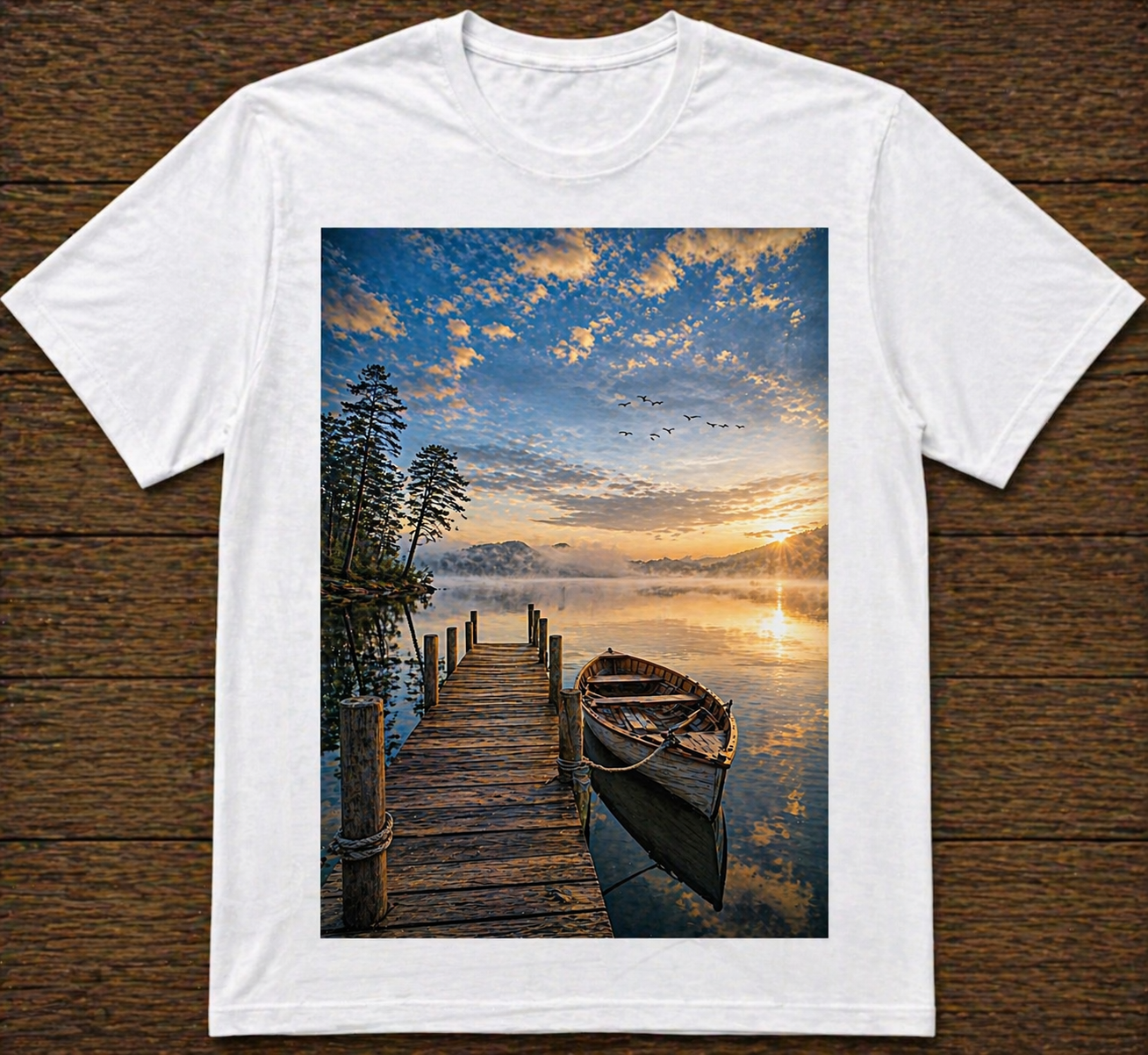 Sublimation T-Shirt - Morning Serenity Lake