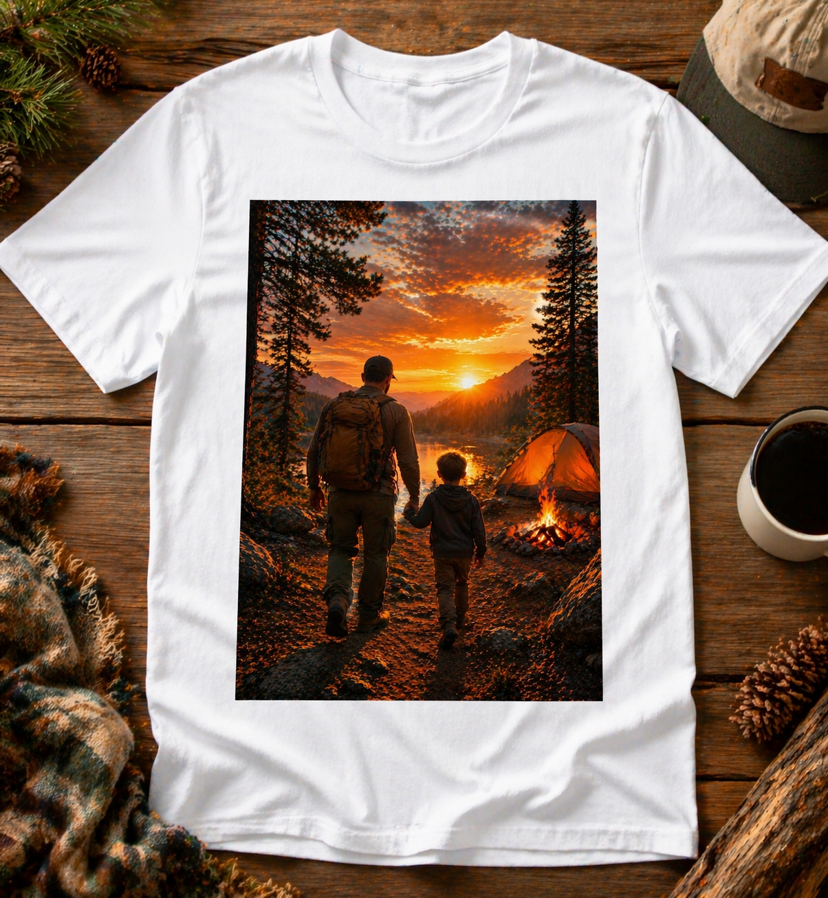 Sublimation T-Shirt - Father & Son Campfire Nights