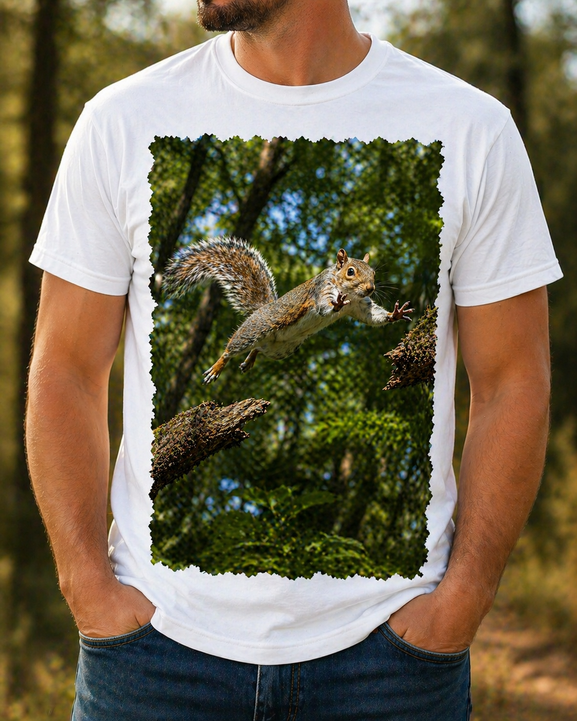 Sublimation T-Shirt - Forest Flight Squirrel