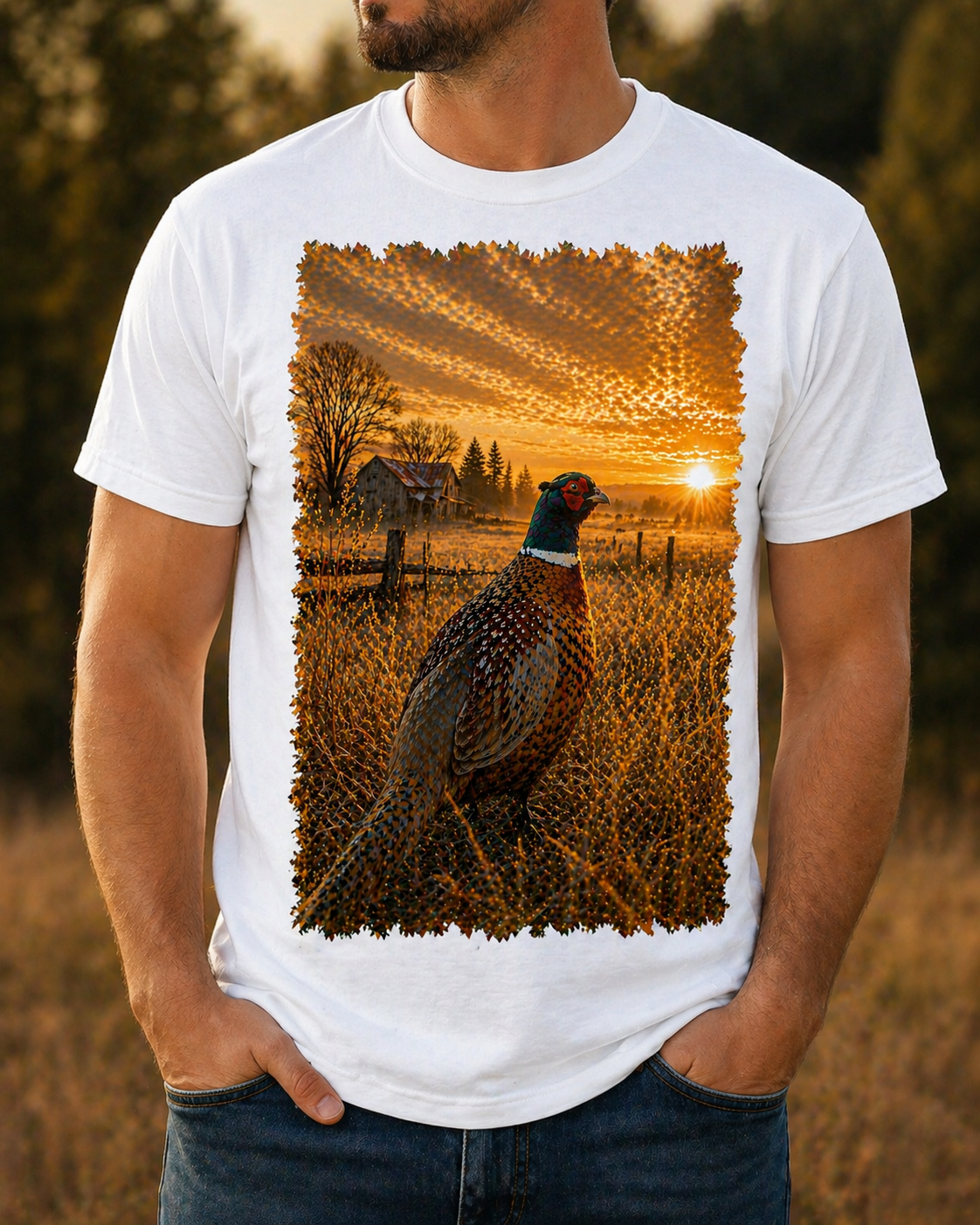 Sublimation T-Shirt - Heartland Pheasant Dawn