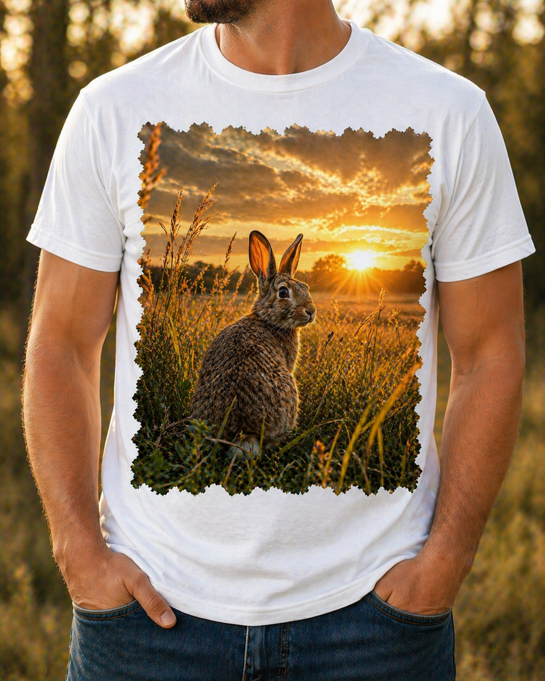 Sublimation T-Shirt - Silent Sunrise Rabbit