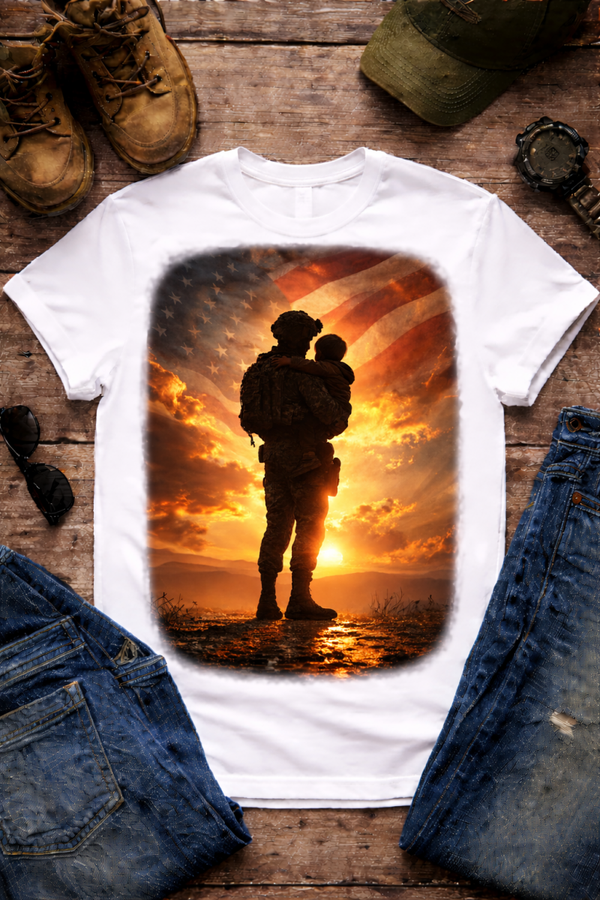 Sublimation T-Shirt - Held by a Hero