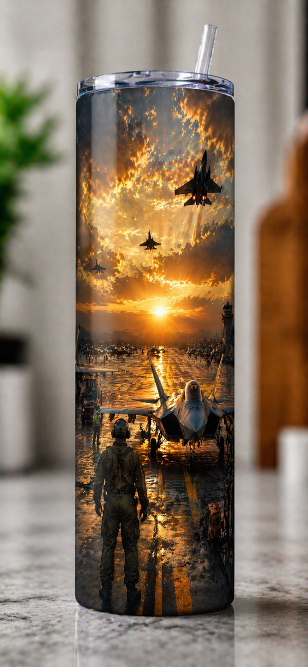 30 oz Skinny Tumbler - Mission at Sunrise Tribute