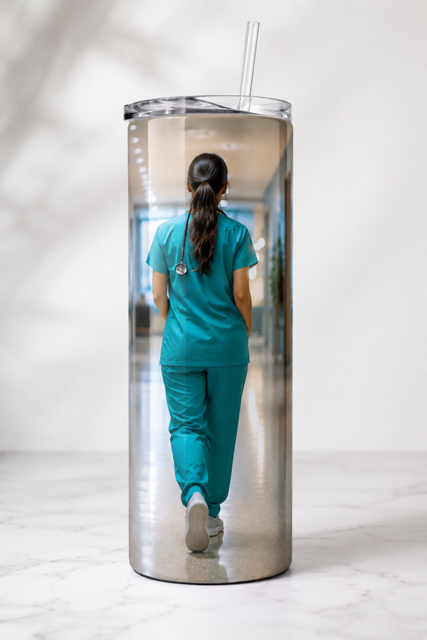 20 oz Skinny Tumbler - Compassion in Scrubs