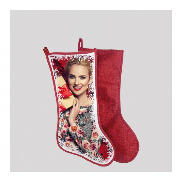 Calza Befana retro Rosso