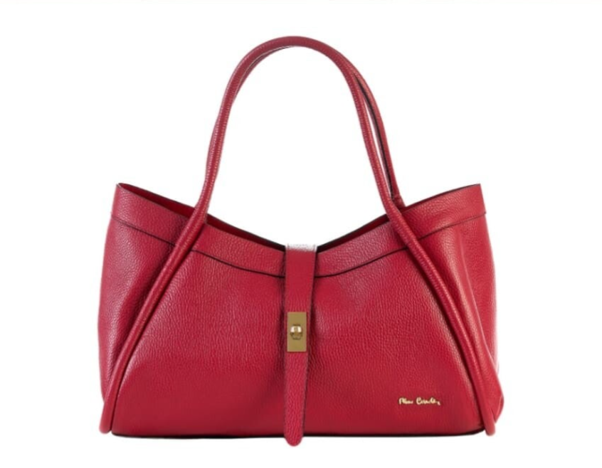 BORSA IN VERA PELLE A SPALLA PIERRE CARDIN - 1997 DOLLARO