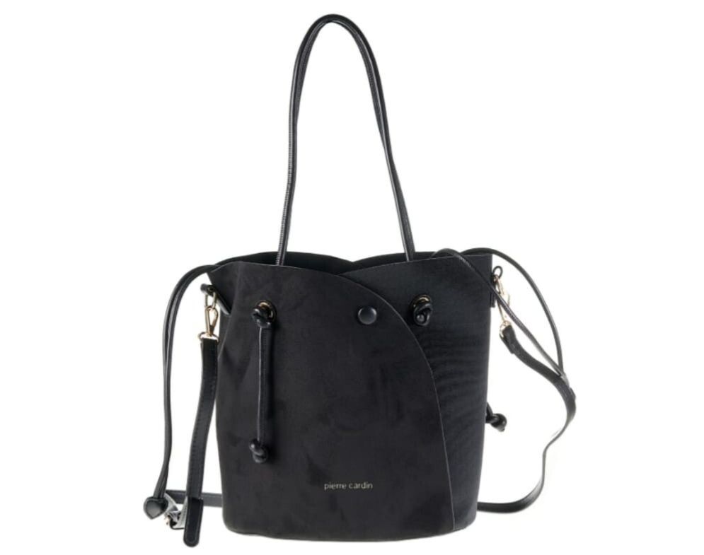 BORSA A SPALLA CON TRACOLLA IN ECOPELLE PIERRE CARDIN