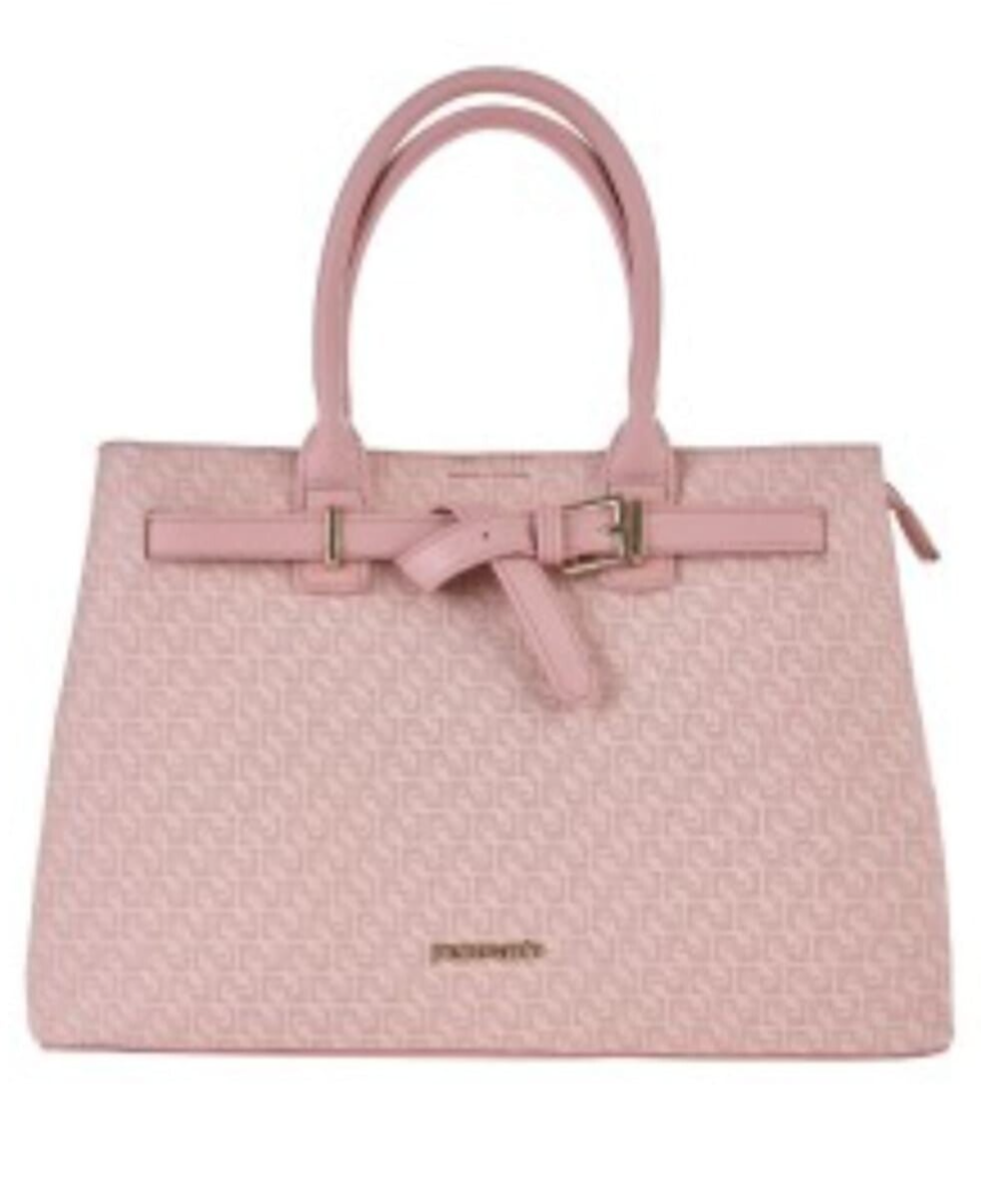 BORSA A MANO LOGATA CON TRACOLLA IN ECOPELLE