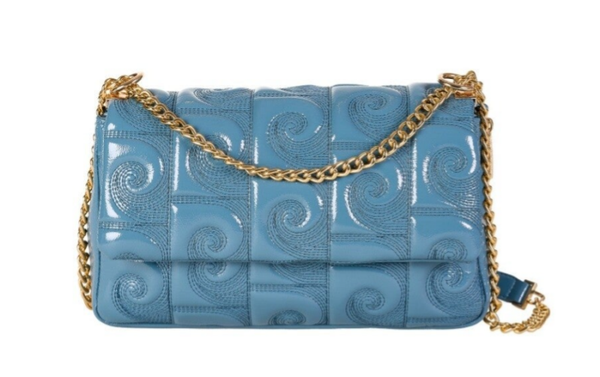 BORSA A SPALLA CON TRACOLLA VERNICE IN ECOPELLE P.CARDIN