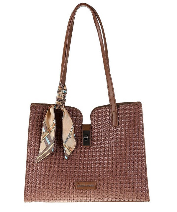 BORSA A SPALLA IN ECOPELLE INTRECCIATA PIERRE CARDIN