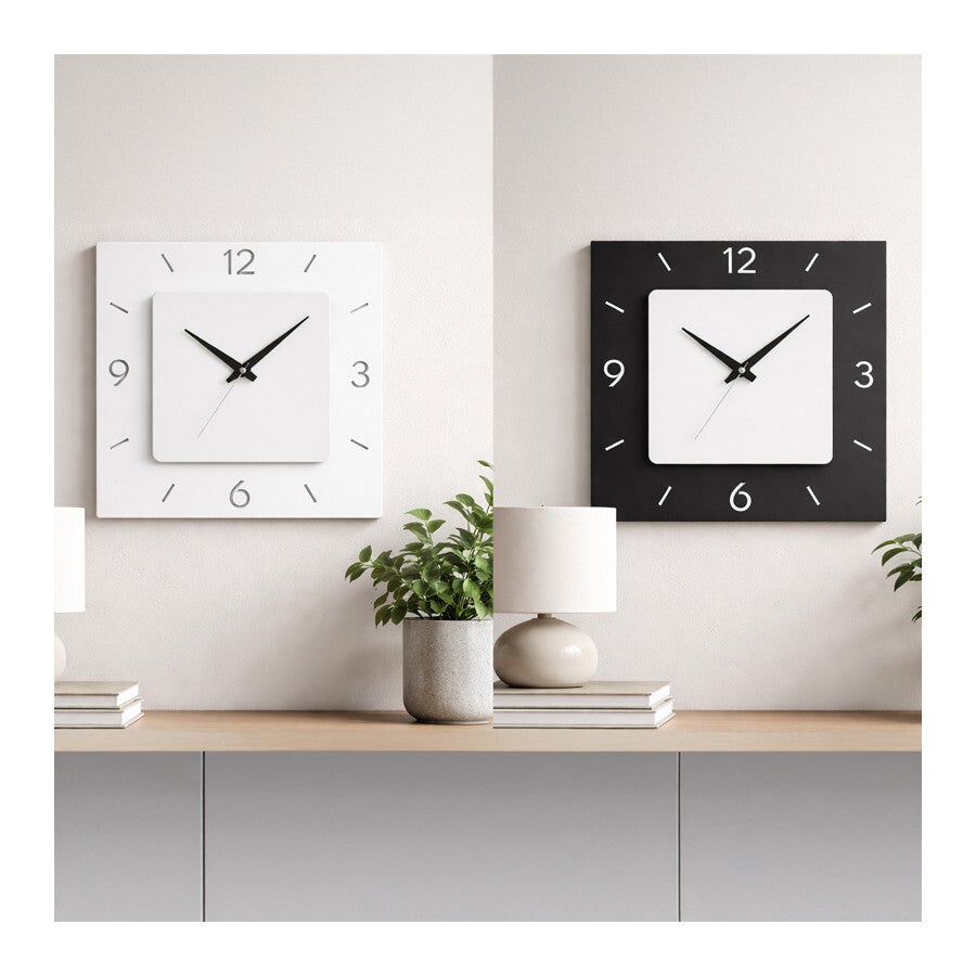 Orologio da Parete 30x30 cm. con Alluminio personalizzabile 20x20 cm.