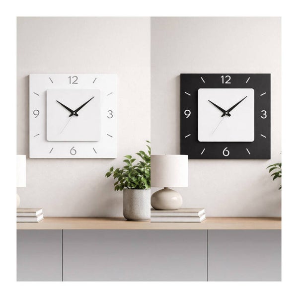 Orologio da Parete 30x30 cm. con Alluminio personalizzabile 20x20 cm.