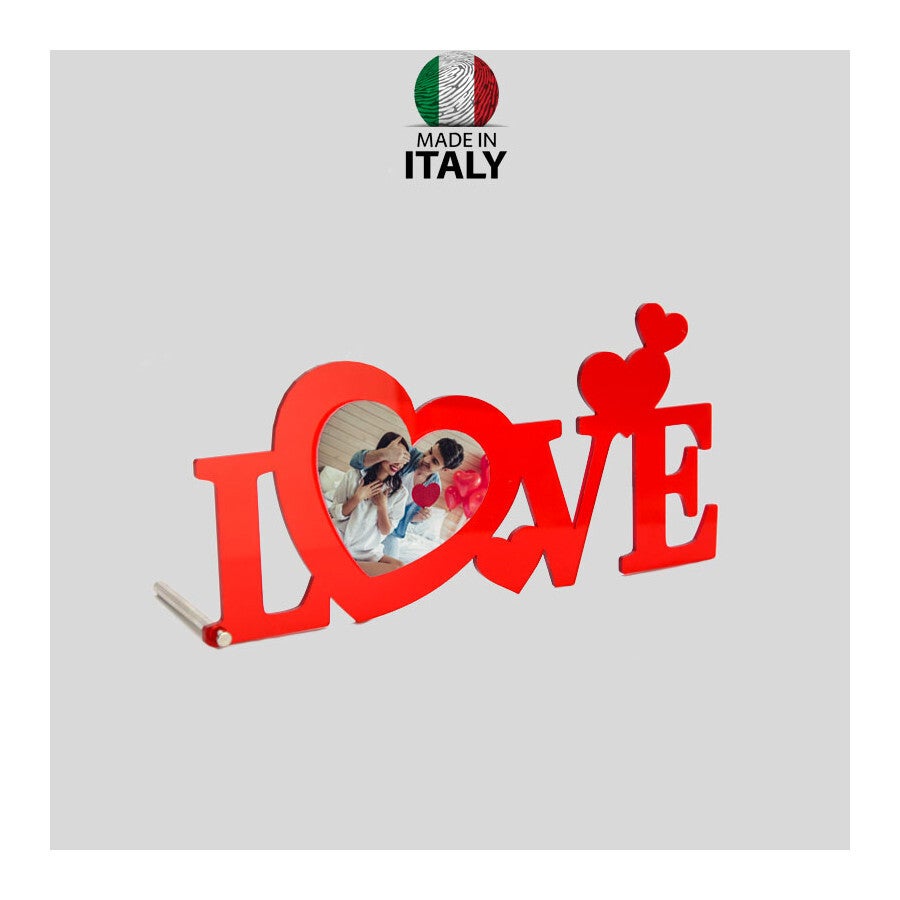 PlexiGlass RED LOVE 25x12 cm.