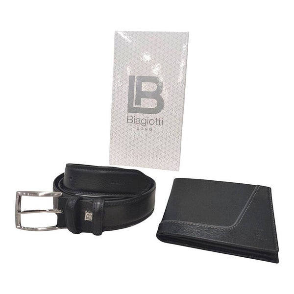 Set Uomo Cintura e Portafoglio in Pelle Laura Biagiotti