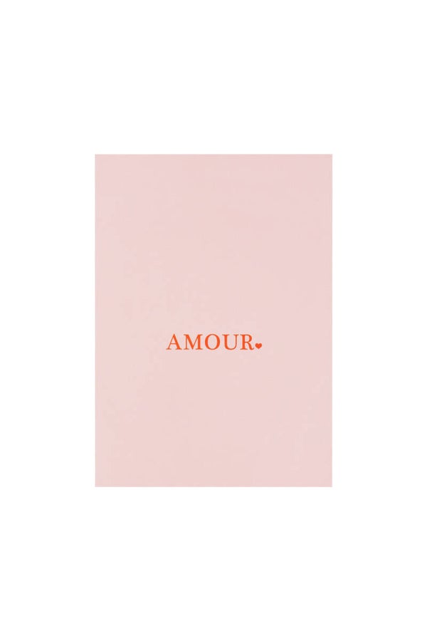 Wenskaart “Amour” roze
