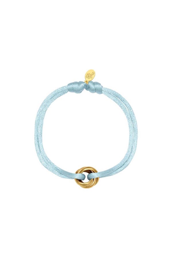 Zoë armband blauw goud