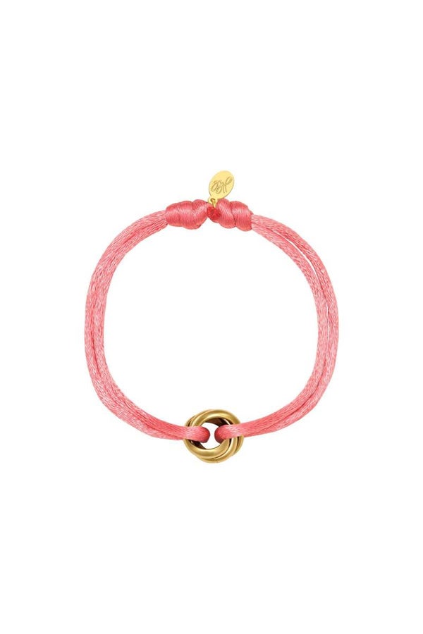 Zoë armband roze goud